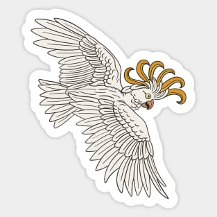 Flying Cockatoo Sticker